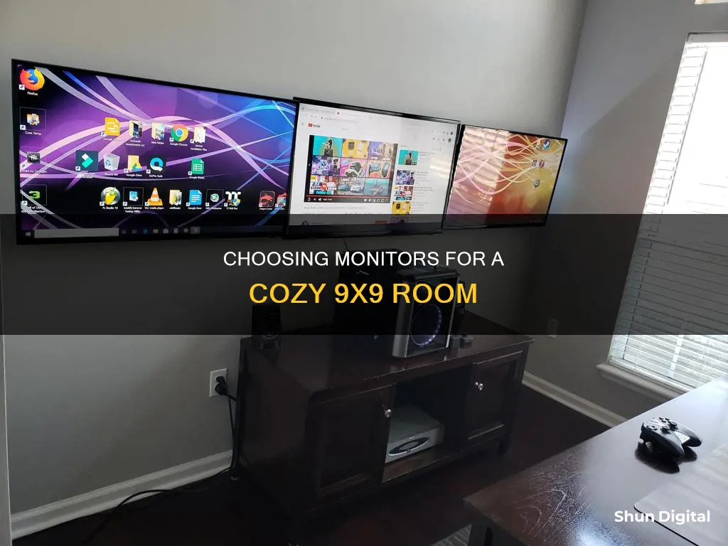 what size monitors for a 9 9 room