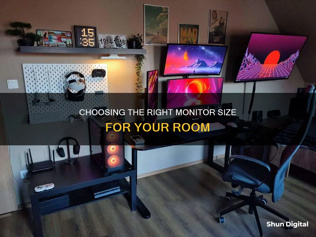 what size monitors for my room