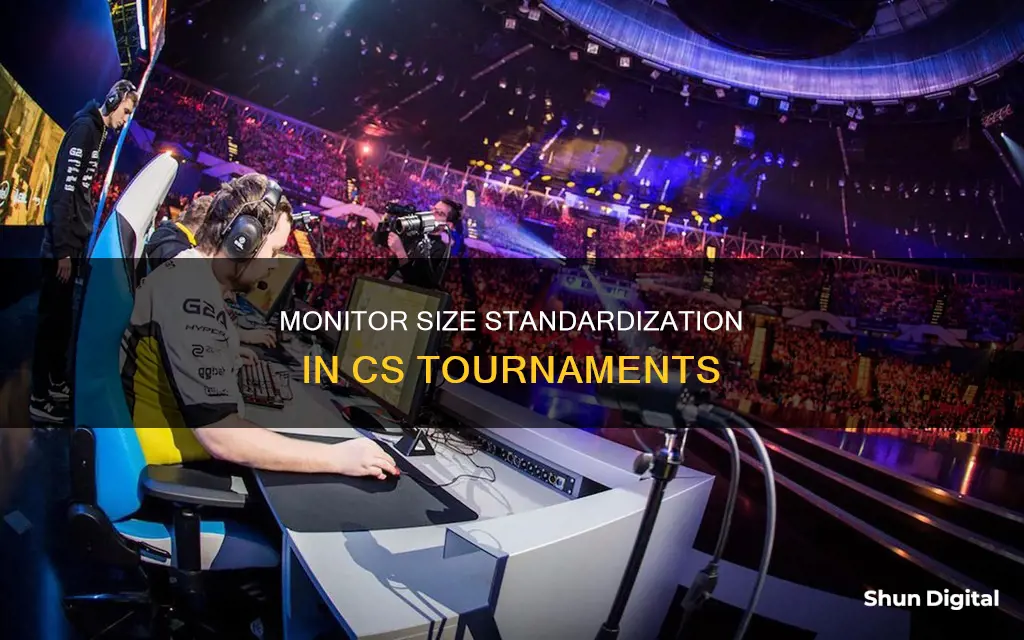 what size monitors in cs tournaments