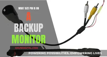 Backup Monitor Pin Sizes: What You Need to Know