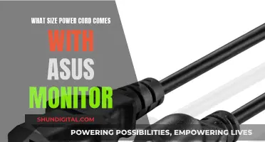 Asus Monitor Power Cord Size: What You Need to Know