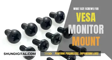 Choosing the Right Screws for VESA Monitor Mounts