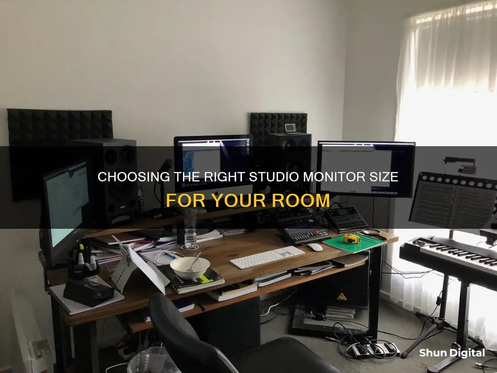 what size studio monitors for room size