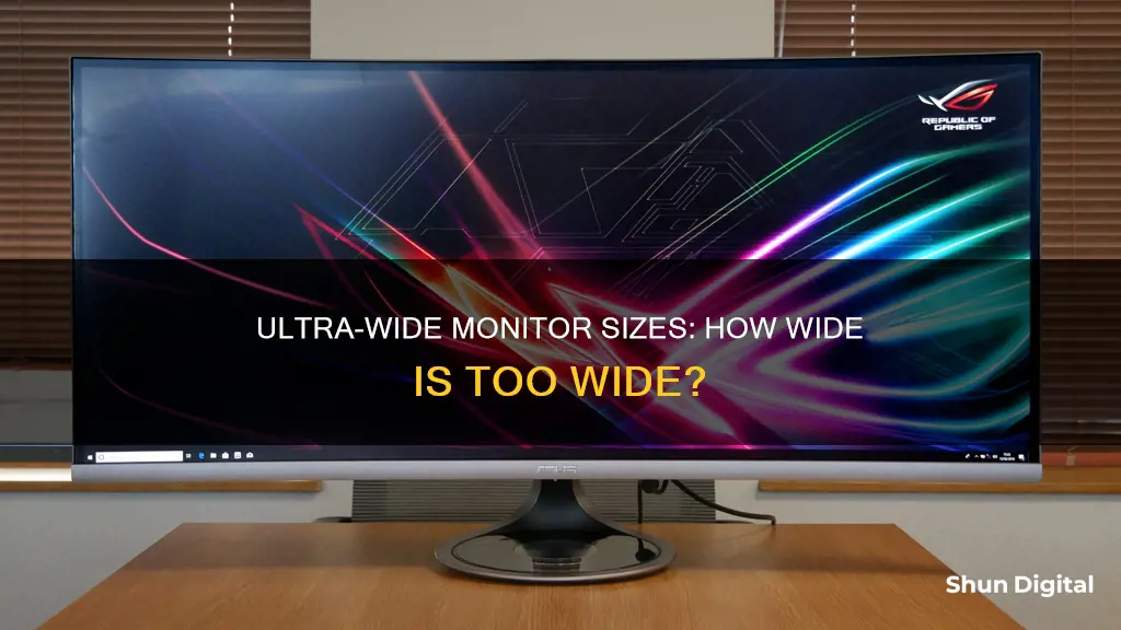 what size ultra wide monitors