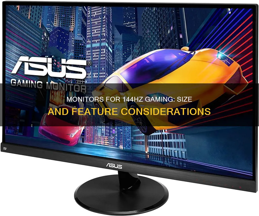 what sized monitor for 144hz