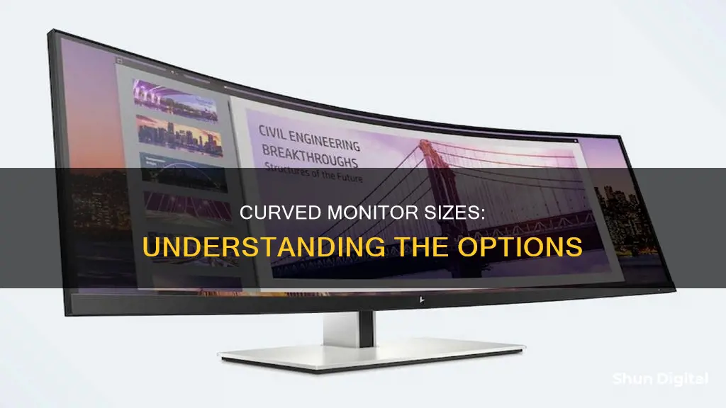 what sizes do curved monitors come in