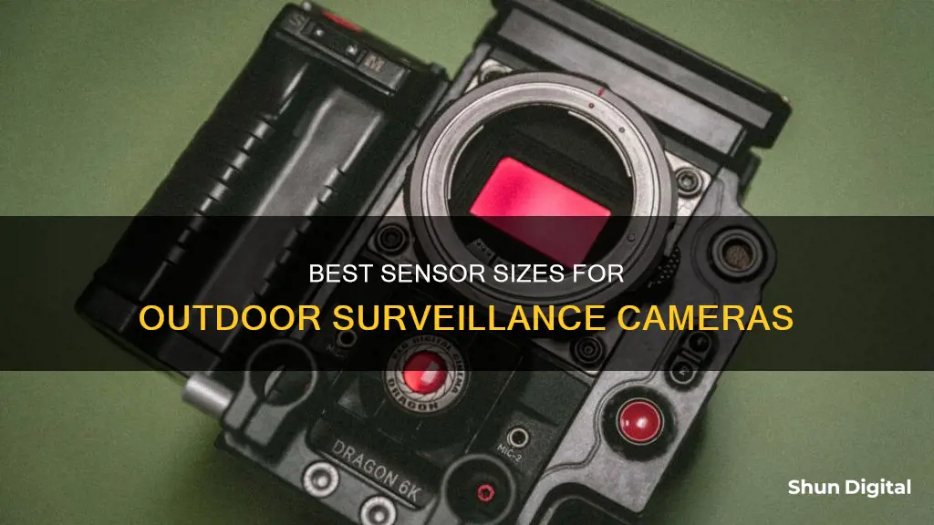 what standard sensor size outdoor surveillance camera