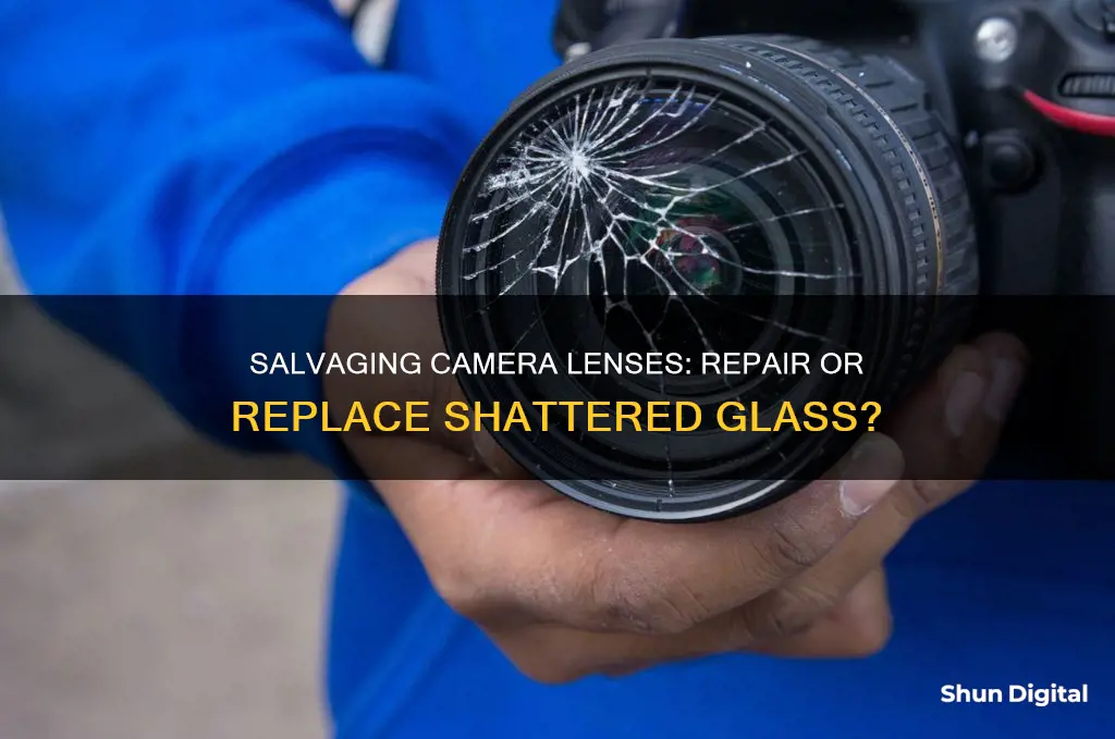 what to do with a shattered camera lenses