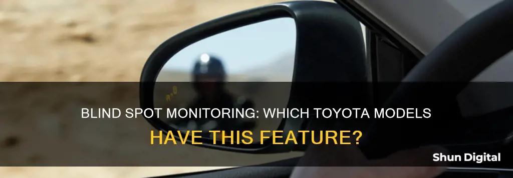 what toyotas have blind spot monitoring