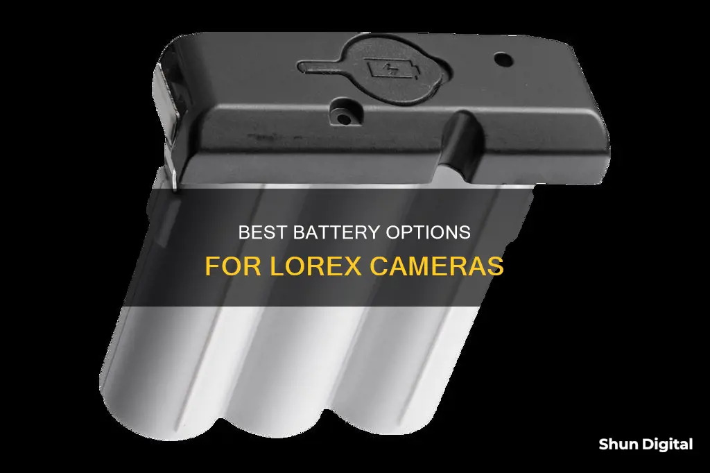 what ttpe battery lorex battery camera