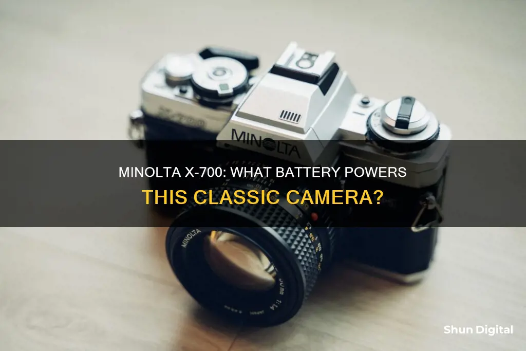 what type of battery operates the minolta x-700 35mm camera