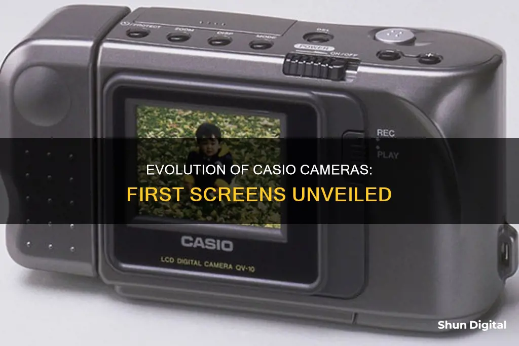 what was the first casio camera screen made out of