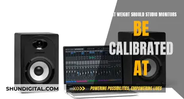 Studio Monitor Calibration: Optimal Weight for Accurate Audio