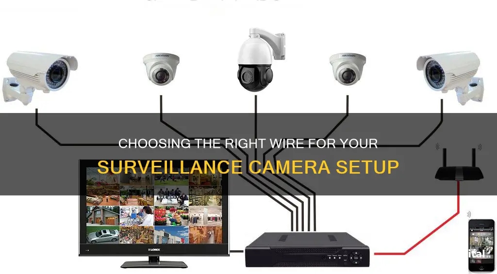 what wire to run for surveilance camera