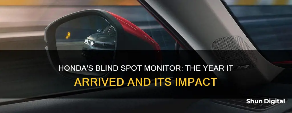 what year did honda add blind spot monitor