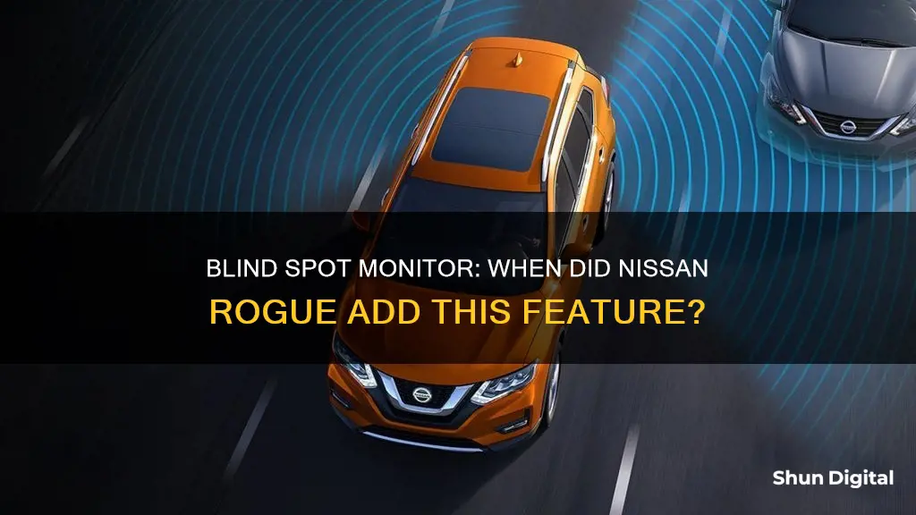 what year did nissan rogue add blind spot monitor