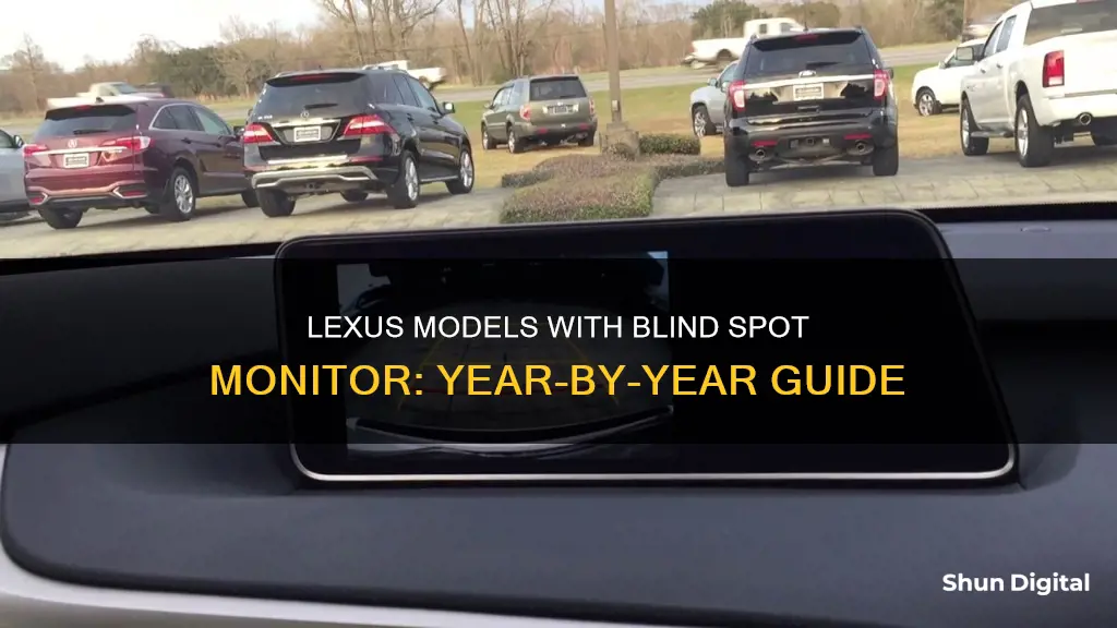 what year lexus blind spot monitor