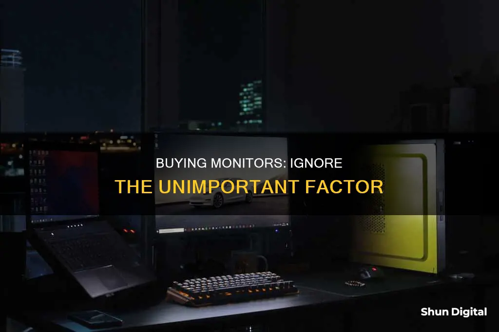 when buying a monitor which factor is not important