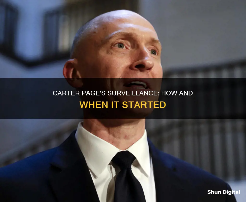 when did carter page come under surveillance camera