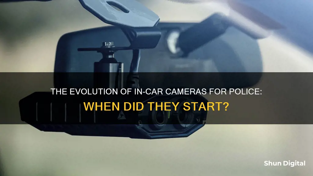 when did in car cameras come out for police