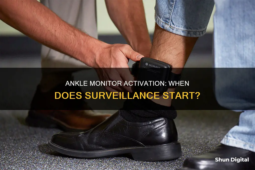 when do you wake an ankle monitor