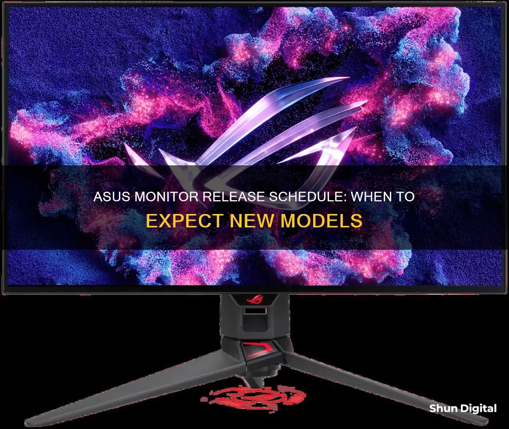 when does asus release new monitors