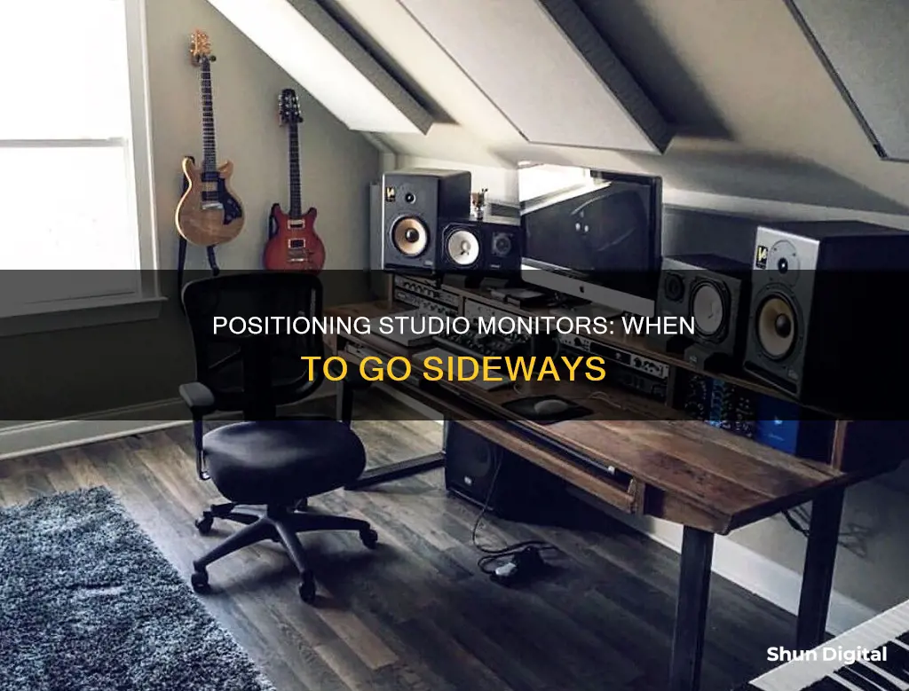 when should you put your studio monitors on the side