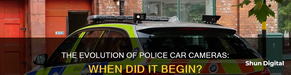 when was the first police car camera made