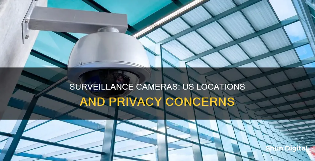 where are surveillance cameras posted in us