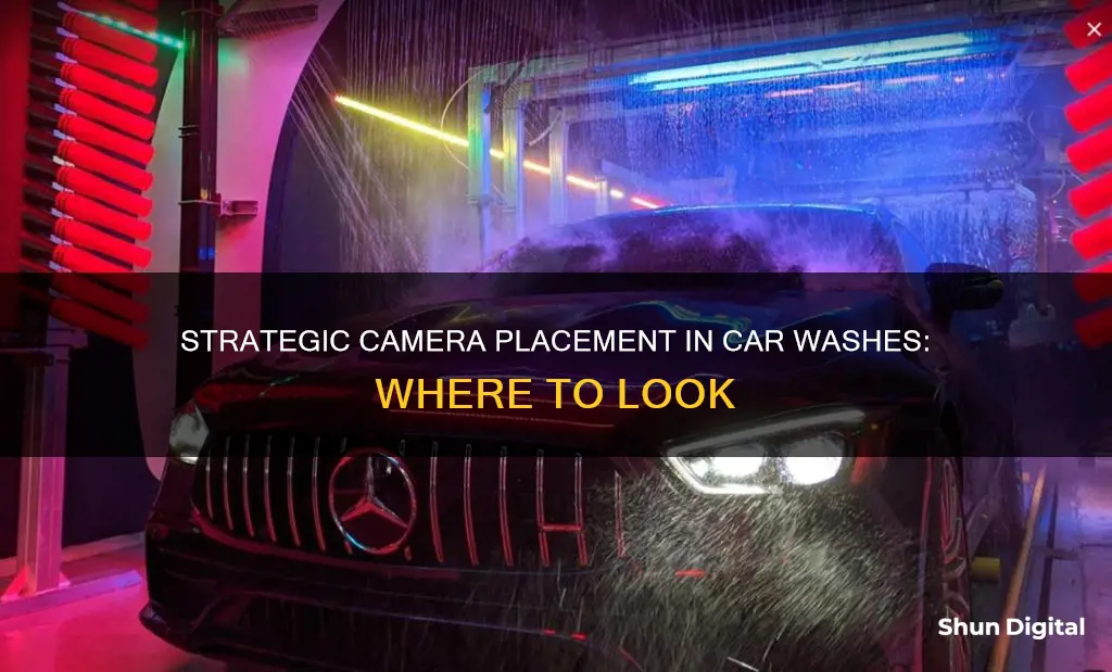 where are the cameras located im car washes