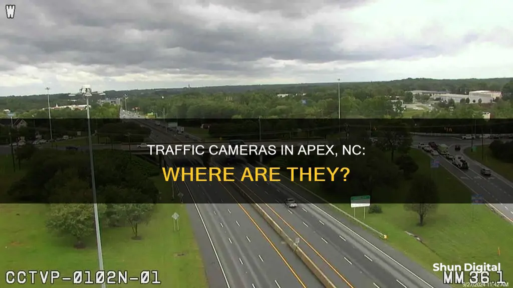 where are the traffic cameras in apex nc