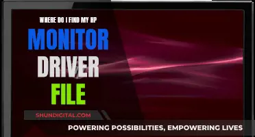 HP Monitor Driver File: Where to Find It