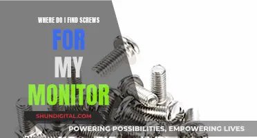 Finding Screws for Your Monitor: A Quick Guide