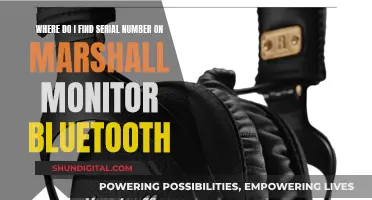 Where is the Serial Number on Marshall Monitor Bluetooth?