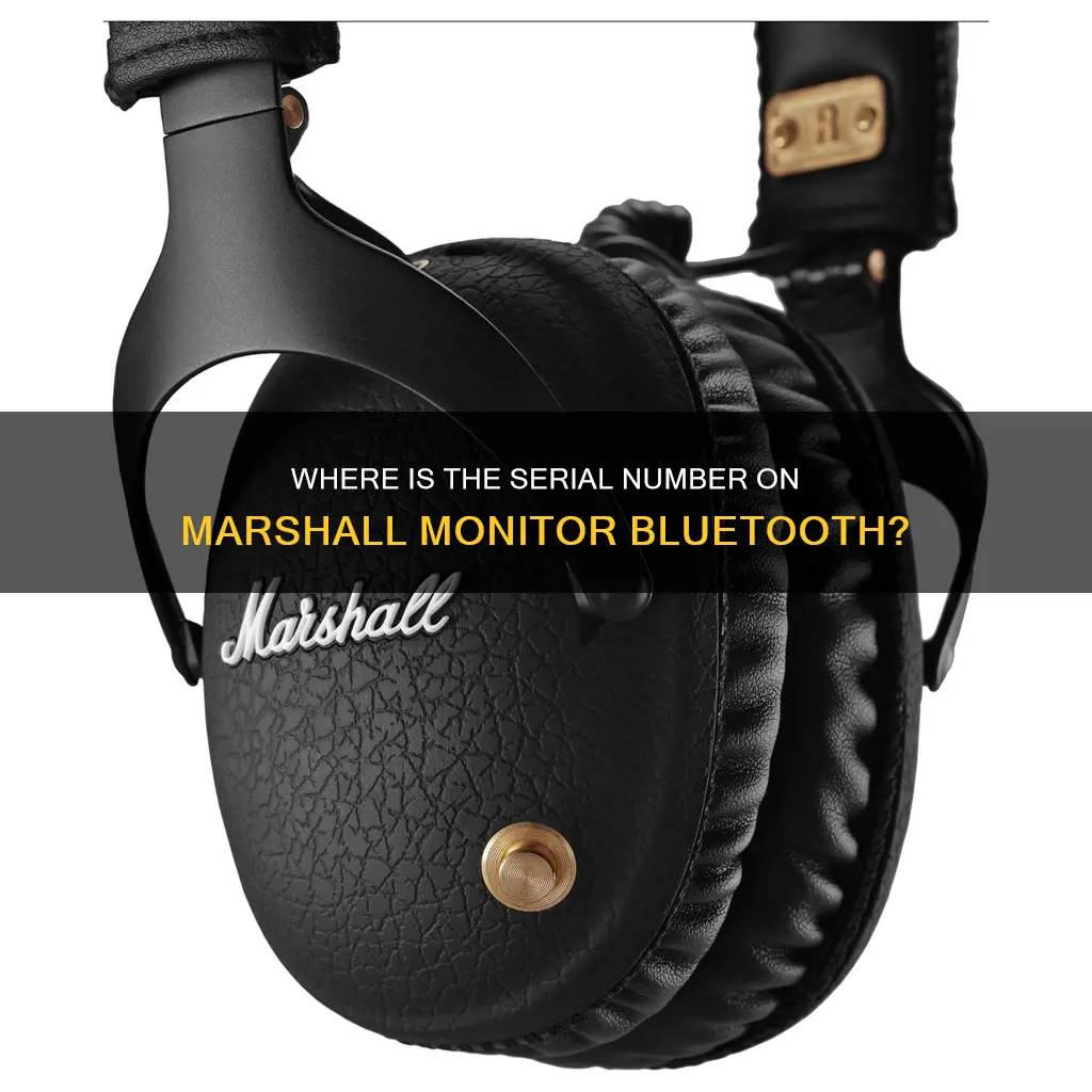 where do i find serial number on marshall monitor bluetooth