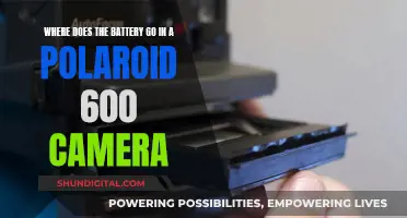 Polaroid 600 Camera: Battery Placement Guide