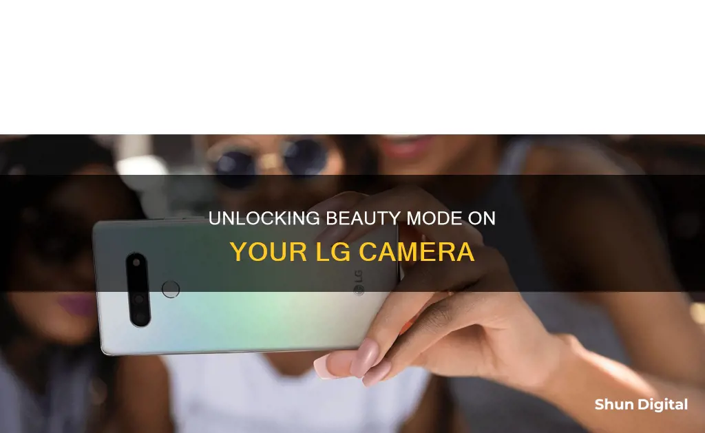 where is beauty mode on a lg camera