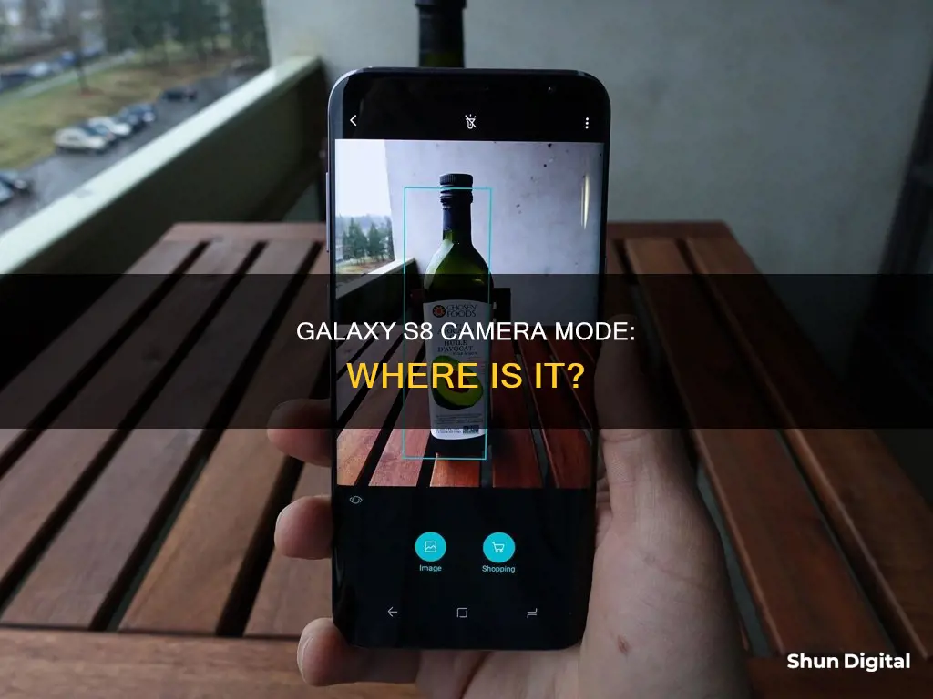 where is camera mode on galaxy s8