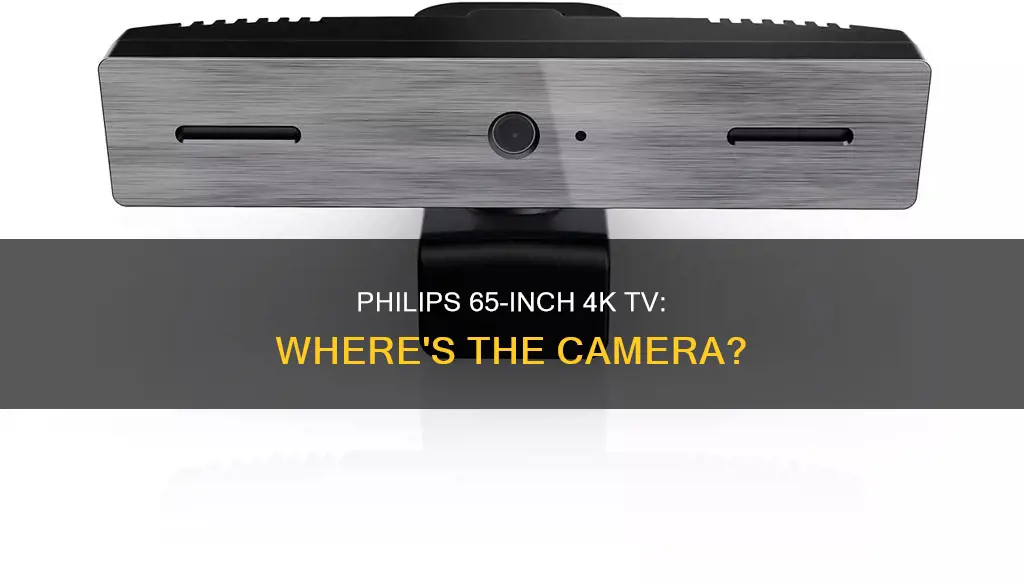 where is camera on 65 inch philips 4k tv