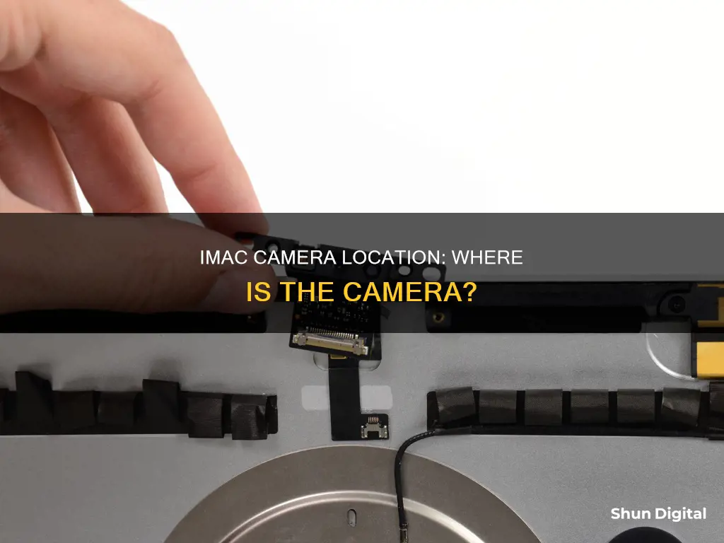 where is imac computer camera location
