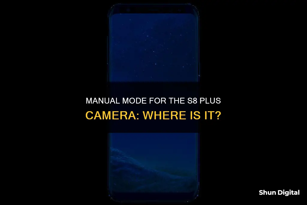 where is manual mode s8 plus camera