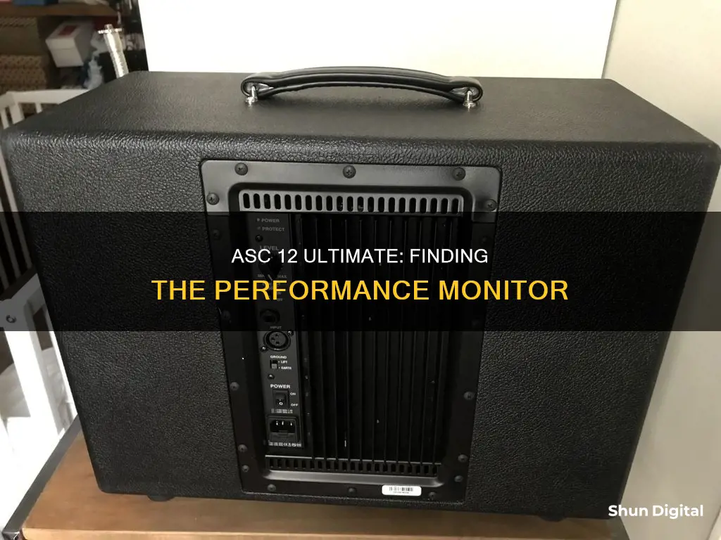 where is my performance monitor in asc 12 ultimate