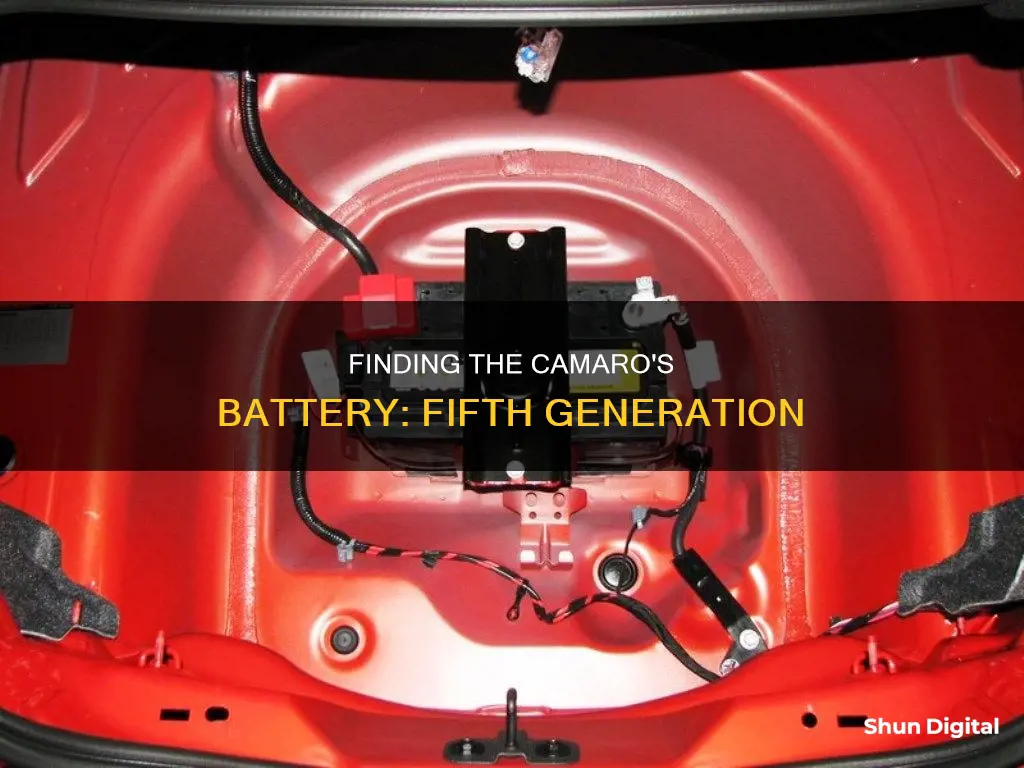 where is rhe battery 5th generation camero