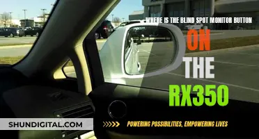 RX350 Blind Spot Monitor Button: Where is it?