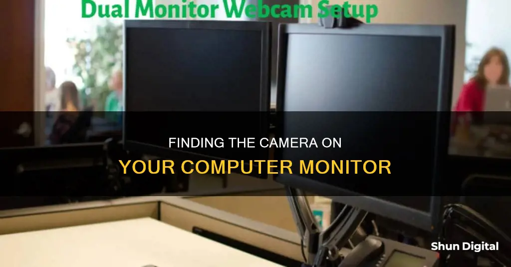 where is the camera on a computer monitor