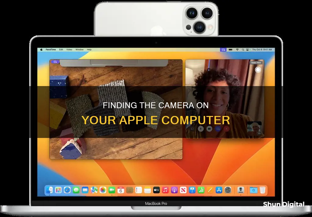 where is the camera on my apple computer