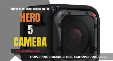 Finding the Mode Button on the Hero 5 Camera