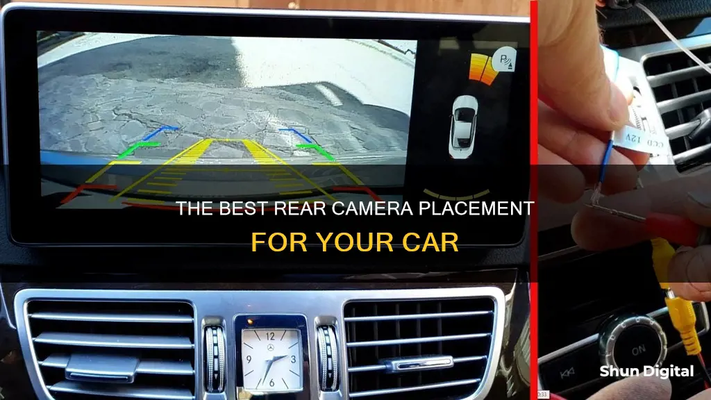 where to attach rear camera for the car