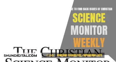 Christian Science Monitor: Where to Find Back Issues