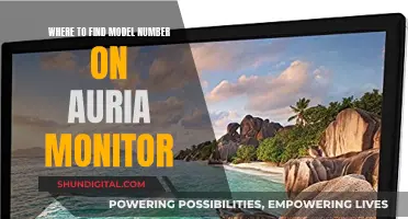 Auria Monitor: Locating the Model Number